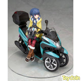 Rin Shima with Three-wheeled Motorcycle