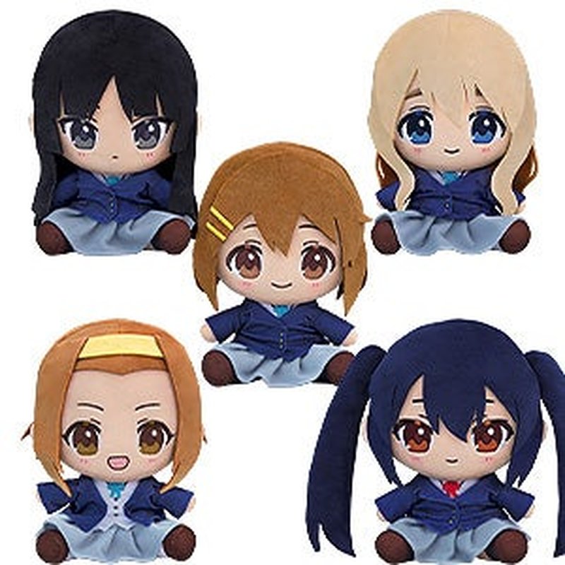 Chocopuni Plushie Yui Hirasawa/Mio Akiyama/Ritsu Tainaka/Tsumugi Kotobuki/Azusa Nakano by  Good Smile Company  ToyCoin