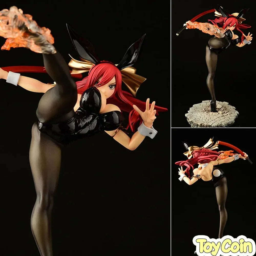 Erza Scarlet High Kick Ver. Black Bunny by Orca Toys - Shop at ToyCoin