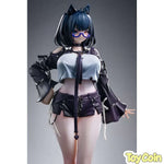 Heichazi is having trouble choosing stockings in a fitting room illustrated by dK.senie by DKSTUDIO - Shop at ToyCoin