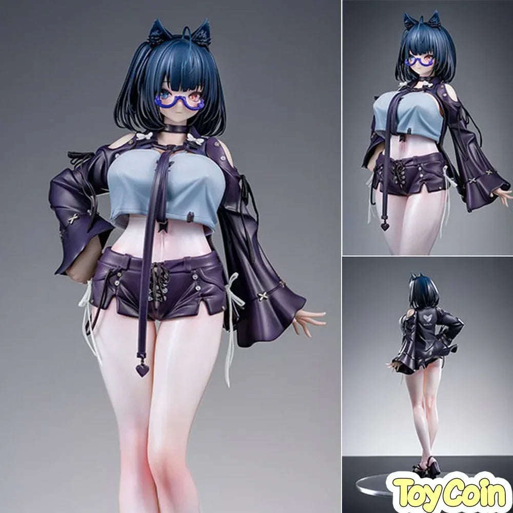 Heichazi is having trouble choosing stockings in a fitting room illustrated by dK.senie by DKSTUDIO - Shop at ToyCoin