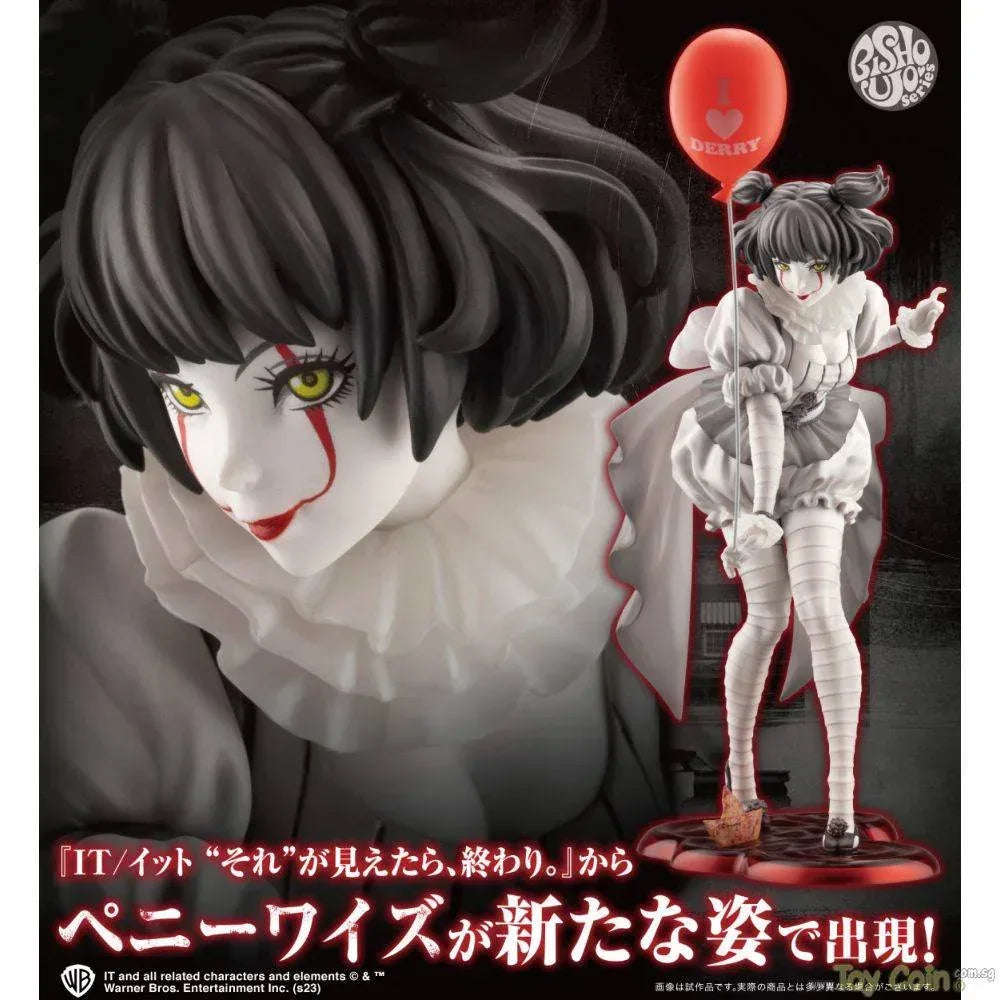 Horror Bishoujo Figure Pennywise (2017) Monochrome Ver. by Kotobukiya - Shop at ToyCoin