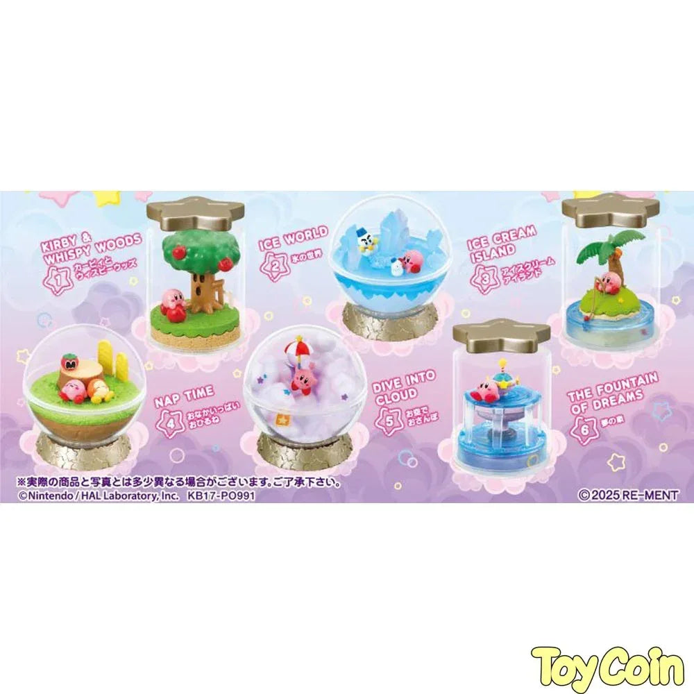 Figurines Miniatures Re-Ment Kirby Terrarium – Set De 6 Pièces, échelle 1:12, Japon