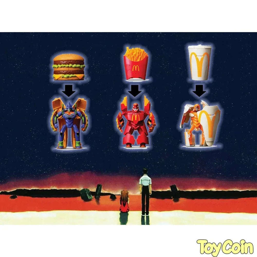 McDonald’s Evangelion Collabration Figure Set by Project Eva. - Shop at ToyCoin