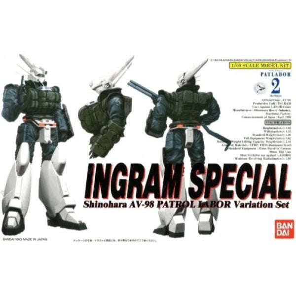 [PRE-OWNED] Shinohara AV-98 Ingram Special "Patlabor" (Variation Set) Model Kit by  Bandai 4573102619662 ToyCoin