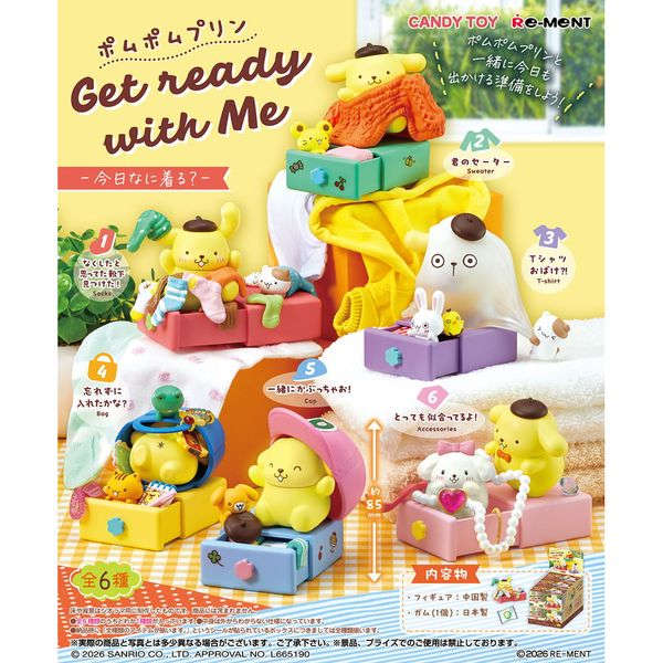 Re-ment Sanrio Pom Pom Purin Get ready with Me -What to Wear Today?- by  Re-ment 4521121700380 ToyCoin