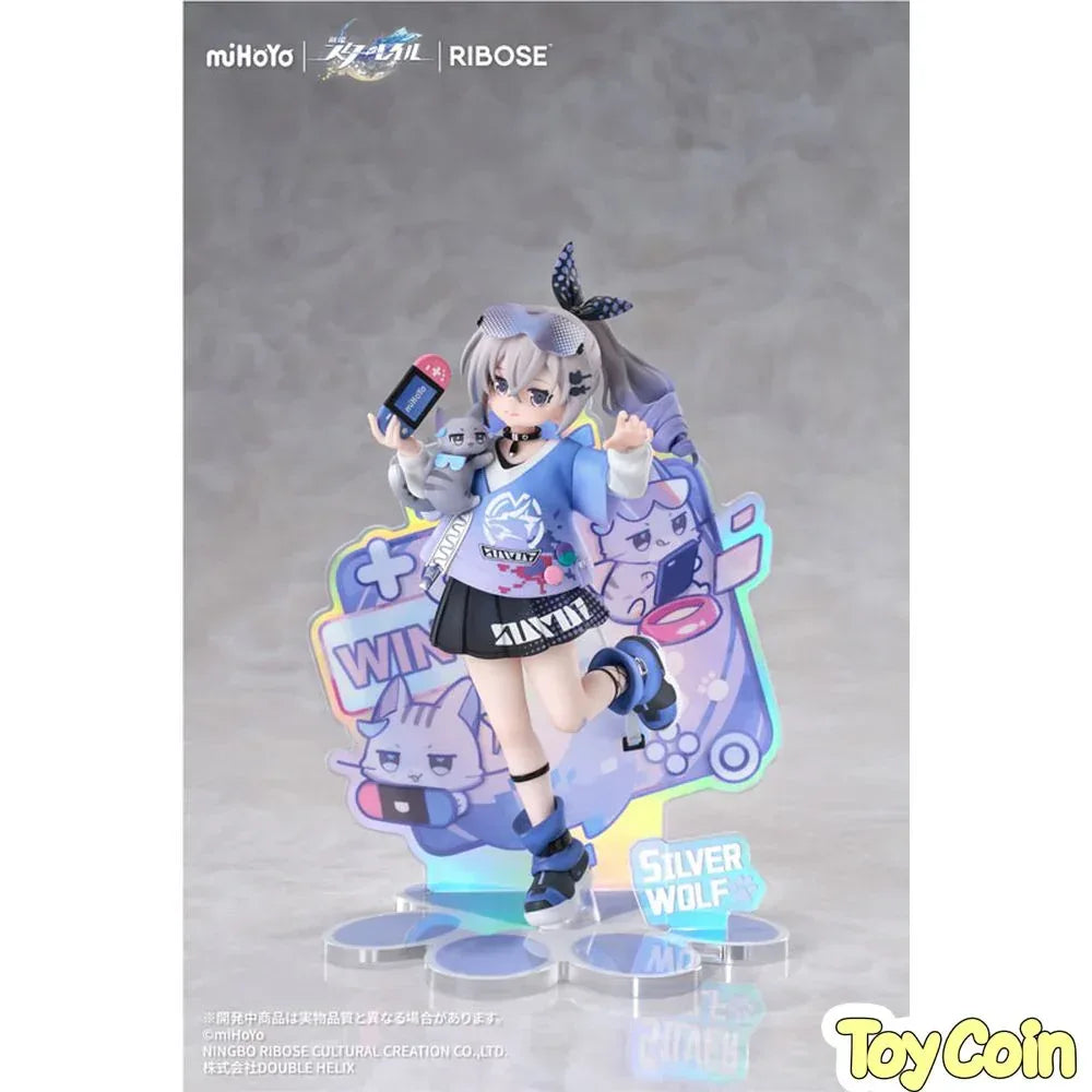 RISE UP+Chibi Cat Series Figure: Silver Wolf Ver. by RIBOSE - Shop at ToyCoin