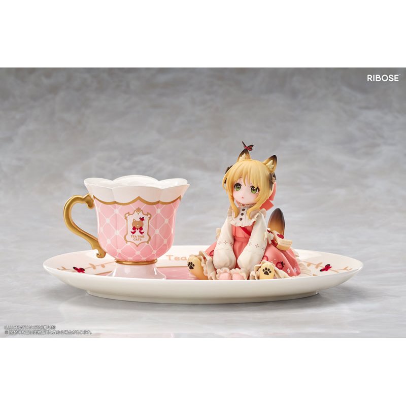 “Tea Time Cats” Orange Cat by RIBOSE - Shop at ToyCoin