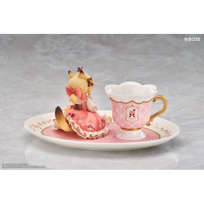 “Tea Time Cats” Orange Cat by RIBOSE - Shop at ToyCoin