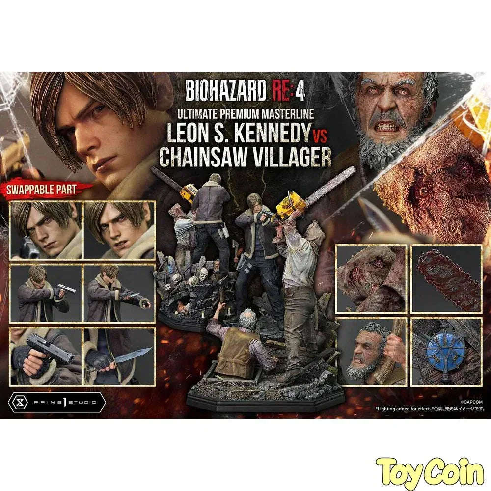Ultimate Premium Masterline Leon S. Kennedy VS Chainsaw Villager by Prime 1 Studio - Shop at ToyCoin