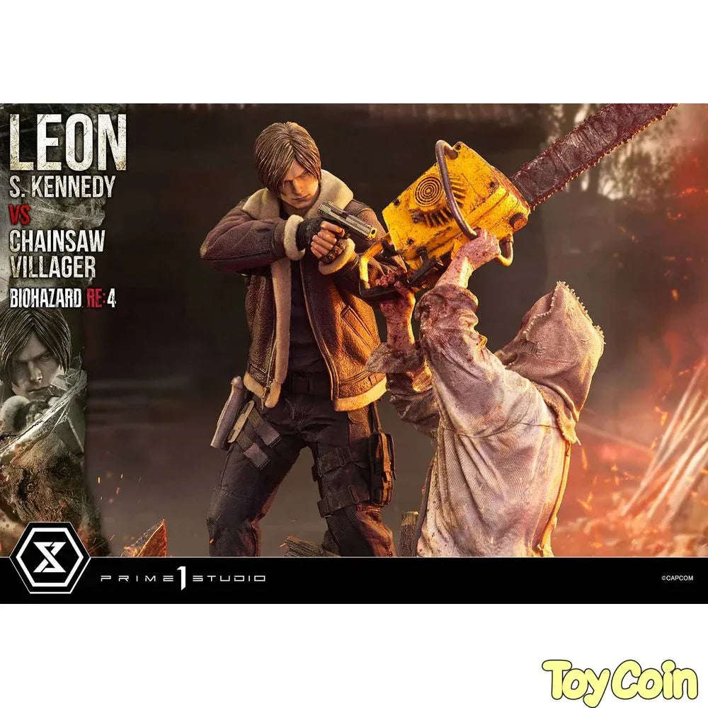 Ultimate Premium Masterline Leon S. Kennedy VS Chainsaw Villager by  Prime 1 Studio 4582647120878 ToyCoin