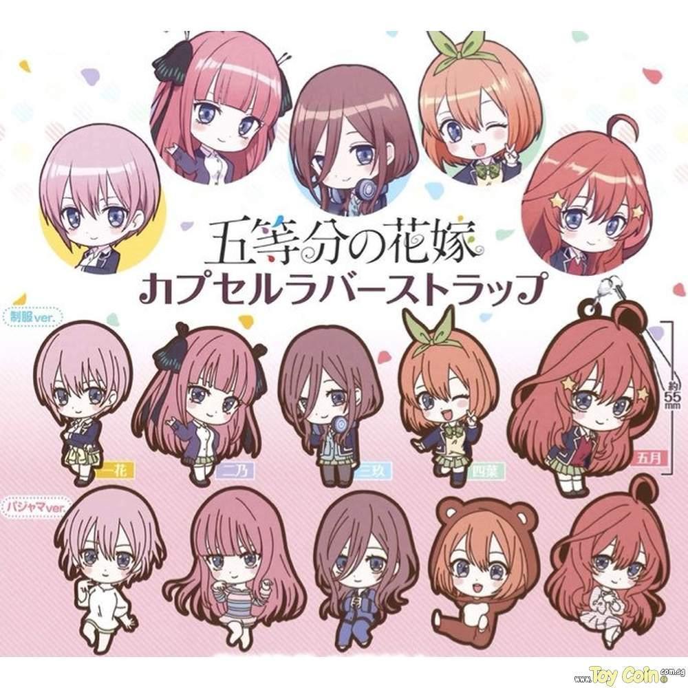 "The Quintessential Quintuplets" Capsule Rubber Strap by Bushiroad - Shop at ToyCoin